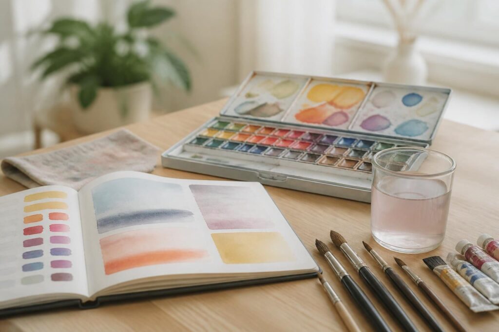 découvrez les essentiels pour débuter l'aquarelle : matériel recommandé et premiers gestes pour maîtriser cette technique artistique délicate.