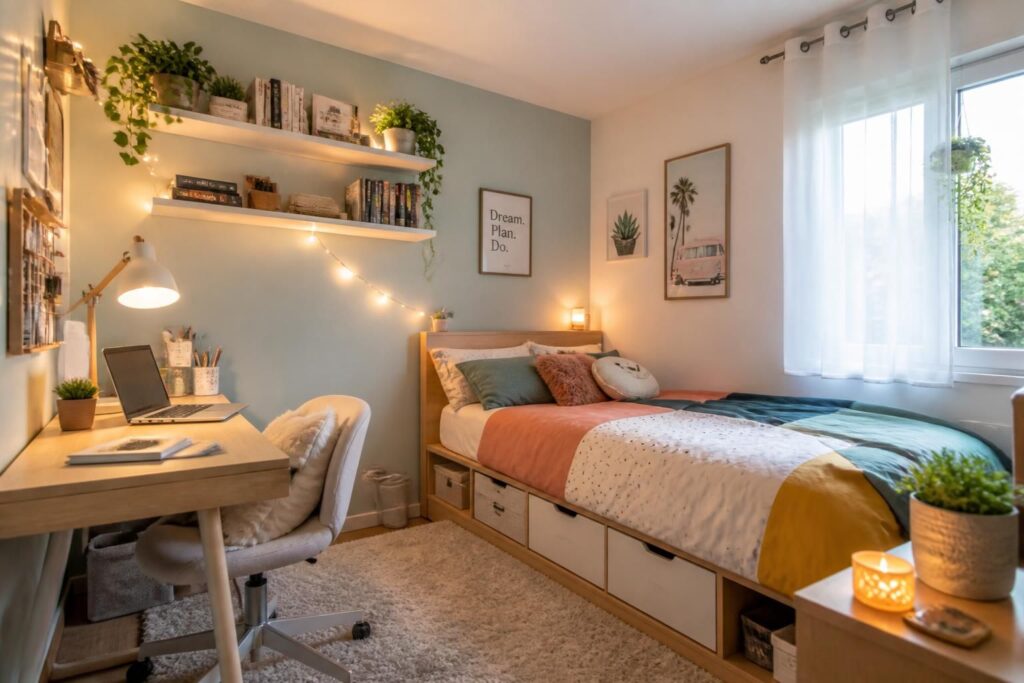 découvrez des idées et astuces pratiques pour décorer une petite chambre d'ado, optimiser l'espace et créer un environnement cosy et stylé.