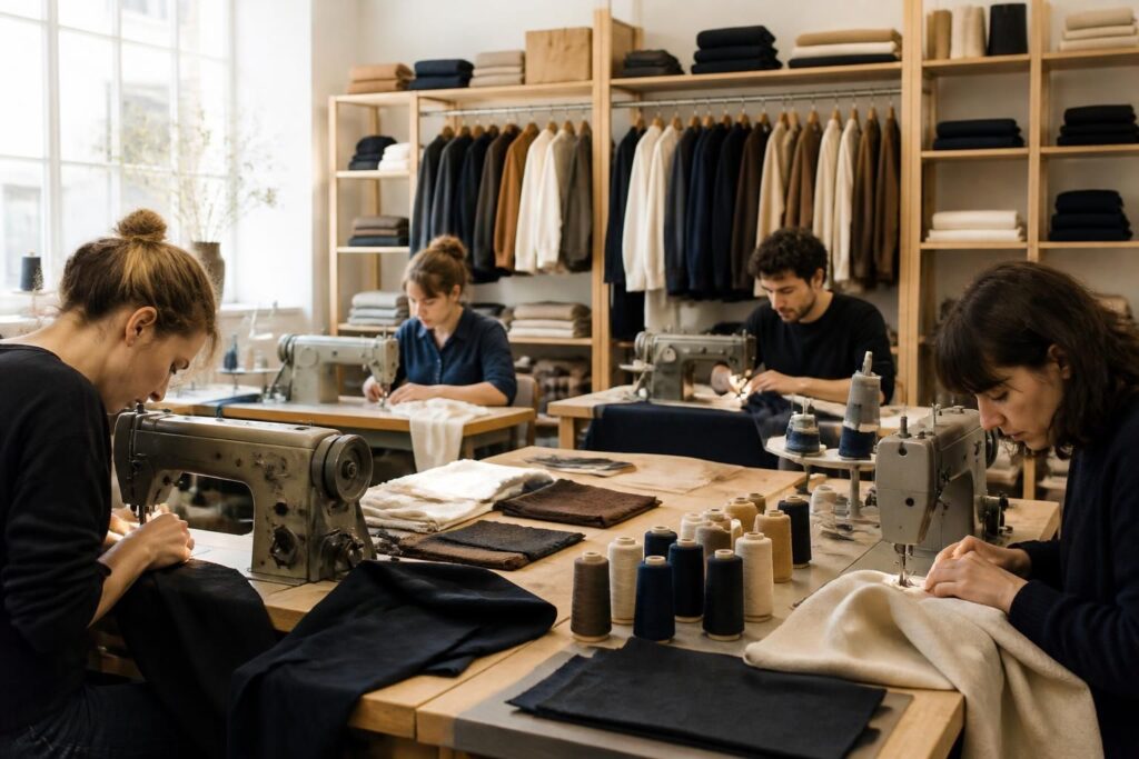 découvrez les meilleures marques françaises de vêtements et faites le choix d'une fabrication locale, éthique et de qualité pour votre garde-robe.