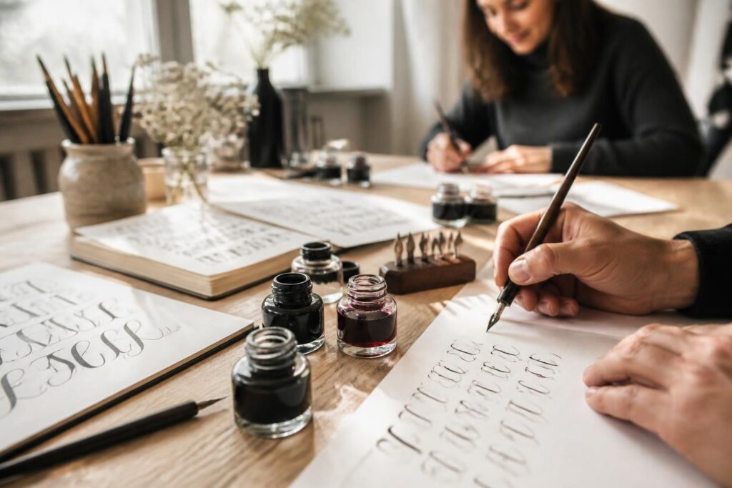 découvrez les bases de la calligraphie et apprenez l'art du lettrage pour maîtriser la belle écriture avec nos conseils et techniques simples.