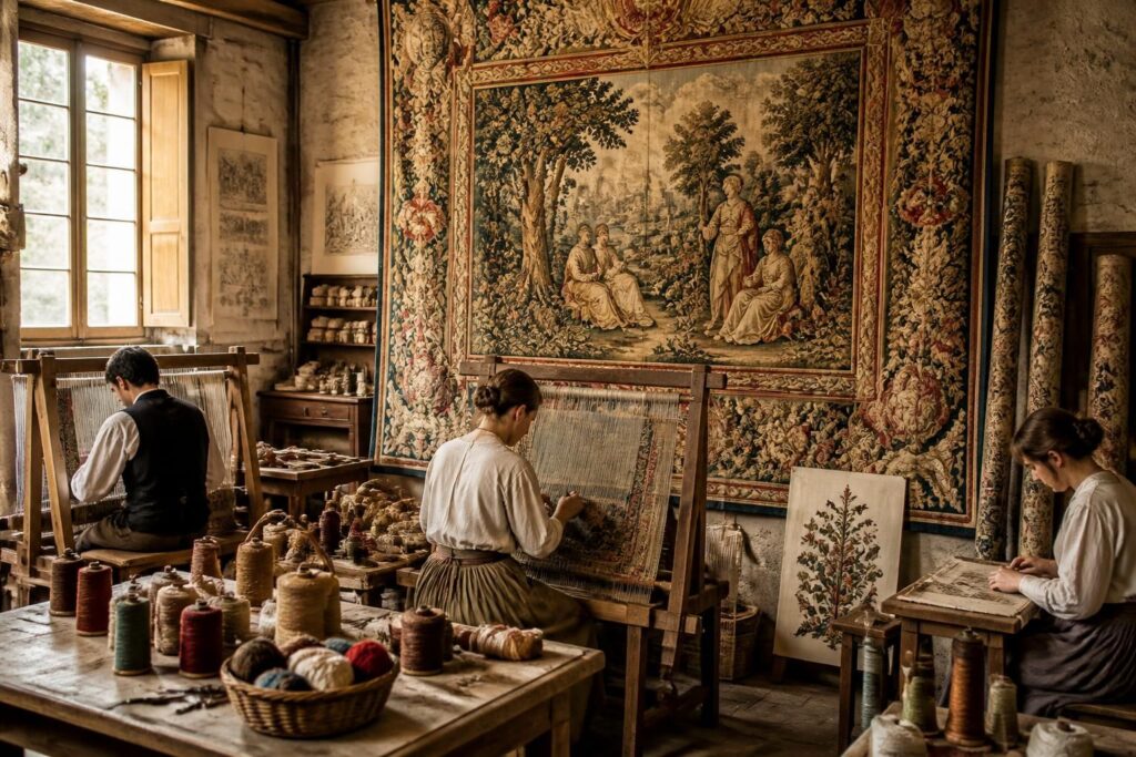 découvrez l'histoire riche et le savoir-faire unique de la tapisserie d'aubusson, un art textile français emblématique reconnu pour son élégance et sa tradition artisanale.