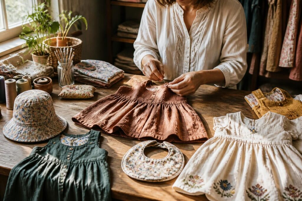 découvrez l'univers du fait-main dans la mode enfant avec nos petites pièces uniques, alliant créativité et qualité pour habiller vos enfants avec originalité.