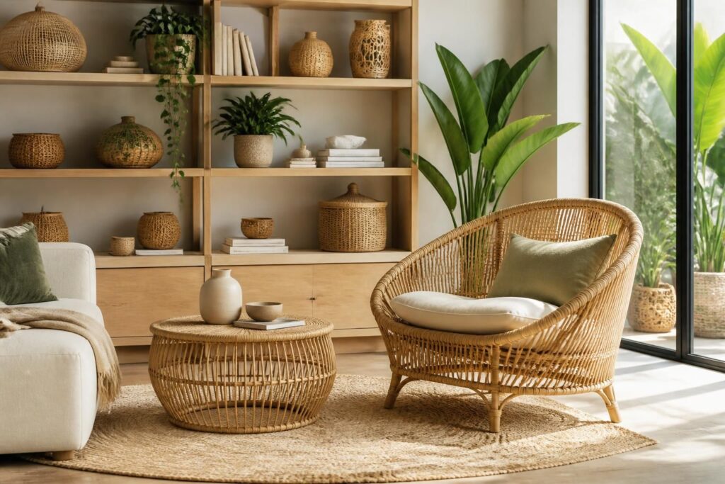 découvrez comment le rotin et l'osier apportent charme et naturel à la décoration contemporaine grâce à l'art de la vannerie.