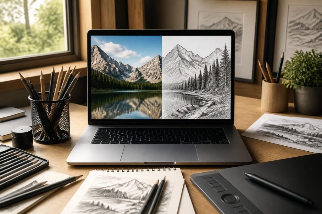 découvrez les meilleures techniques pour transformer une photo en dessin, étape par étape, et donnez une nouvelle vie artistique à vos images.