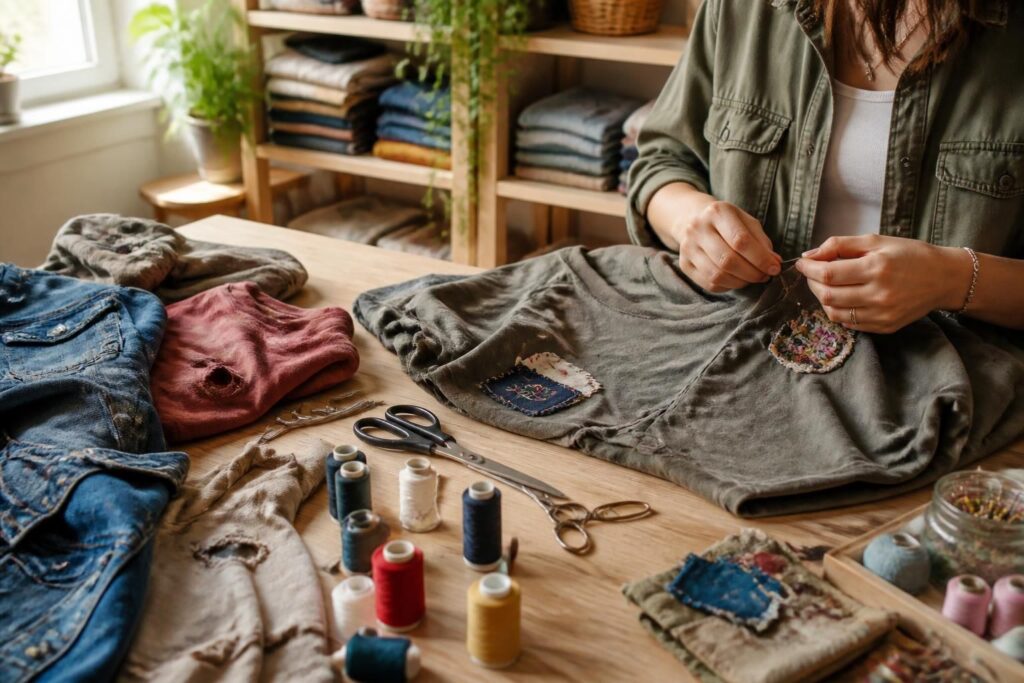découvrez l'upcycling textile et apprenez à transformer vos vêtements pour leur offrir une seconde vie, alliant créativité et écologie.