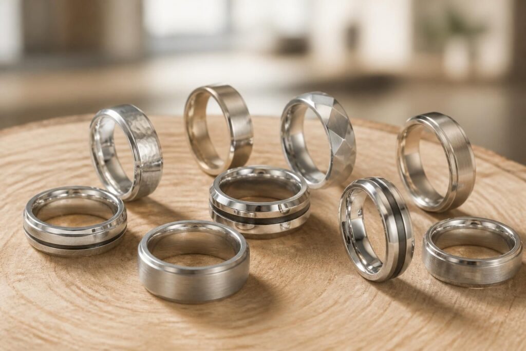 découvrez notre sélection d'alliances en argent pour homme alliant tendances actuelles et modèles abordables, parfaits pour un style élégant et moderne.