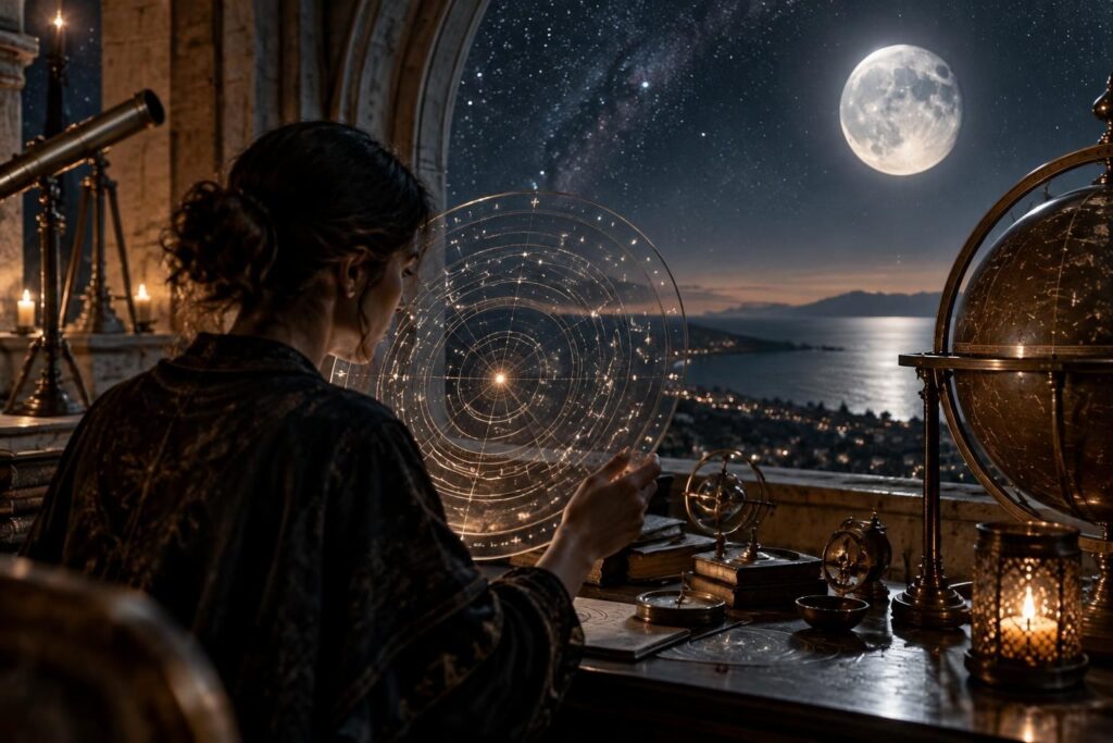 Astrologie ascendant : comprendre le calcul et l’influence lunaire