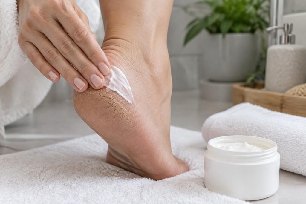 Comment soigner les crevasses aux talons efficacement