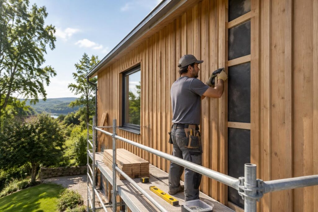 Pose bardage à couvre joint vertical : astuces pour un bardage bois réussi